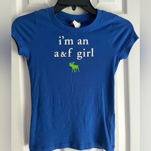 Abercrombie &‎ Fitch Kids Royal Blue Tee with Graphic